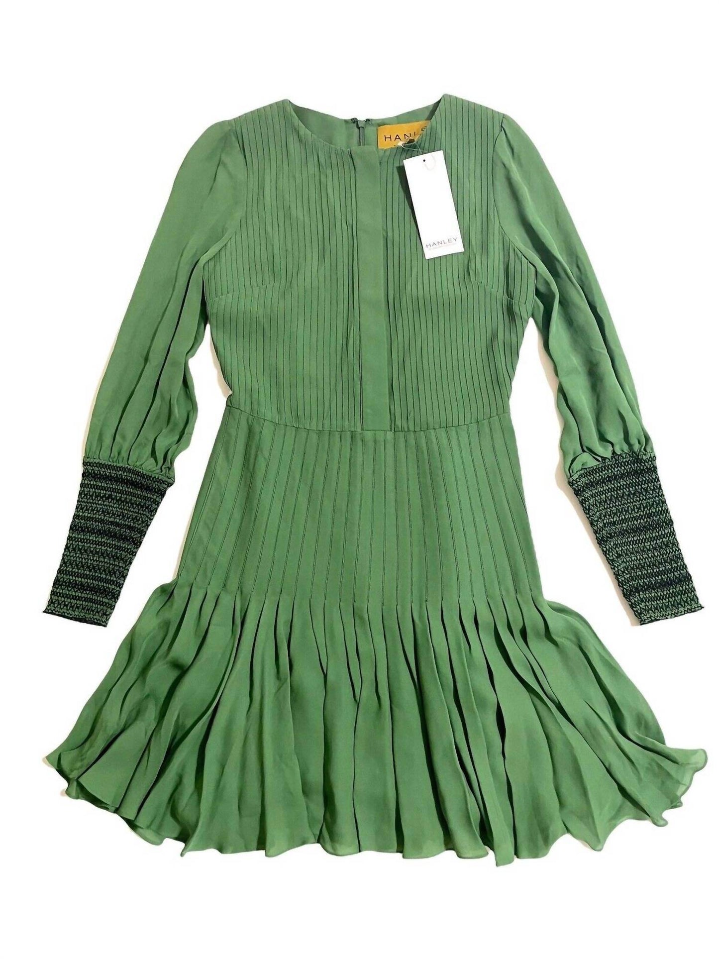 Hanley Mellon - Silk Pleated Mini Dress - Rack Hunt