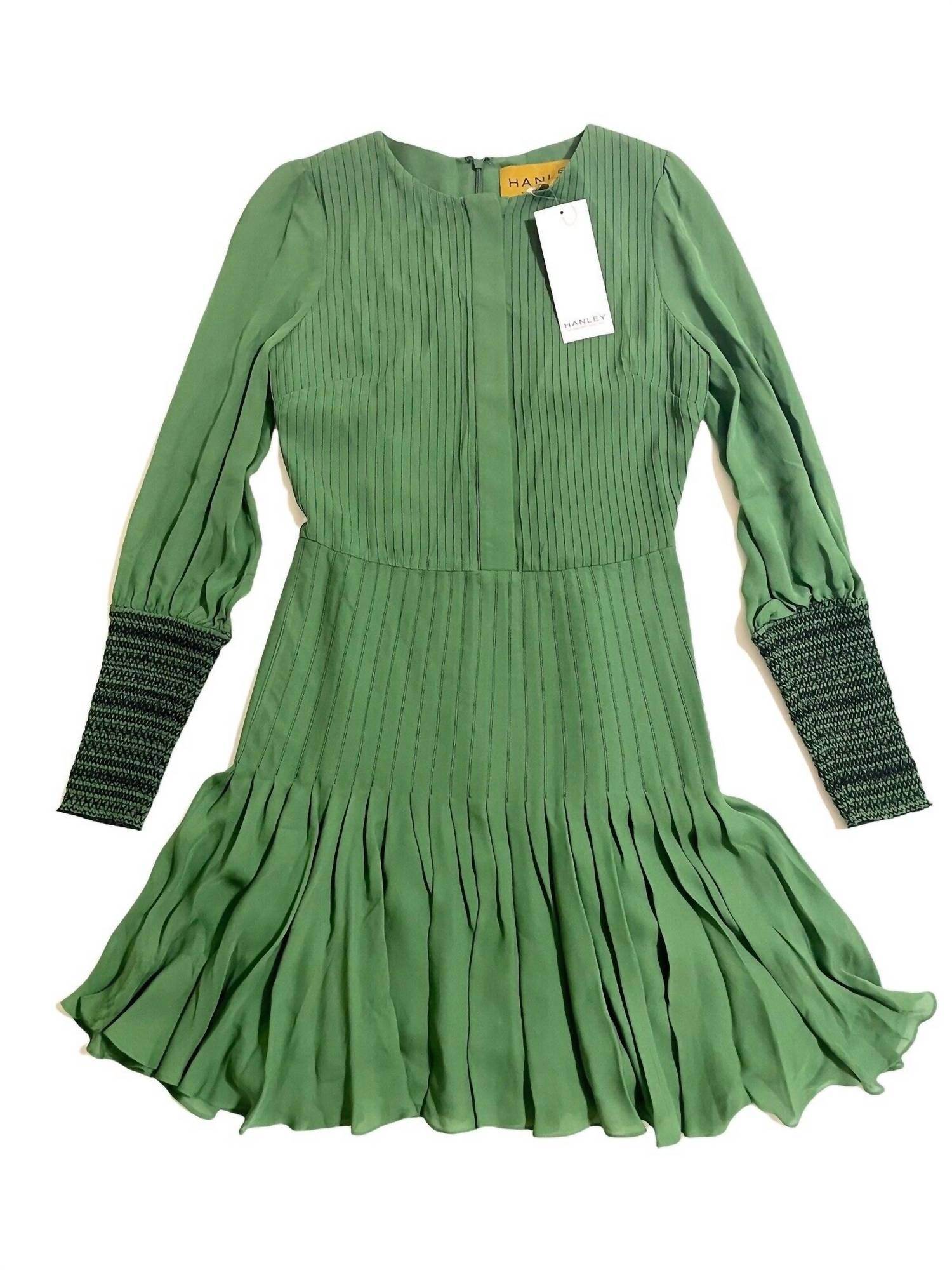 Hanley Mellon - Silk Pleated Mini Dress - Rack Hunt