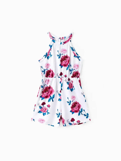 PatPat - Girl's Floral Halterneck Romper - Rack Hunt