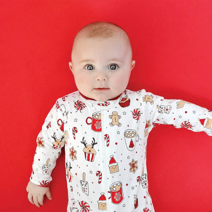 Kids' Holiday Treats Zipper Footie