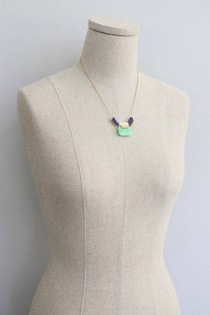 Women's Vintage Glass Necklace