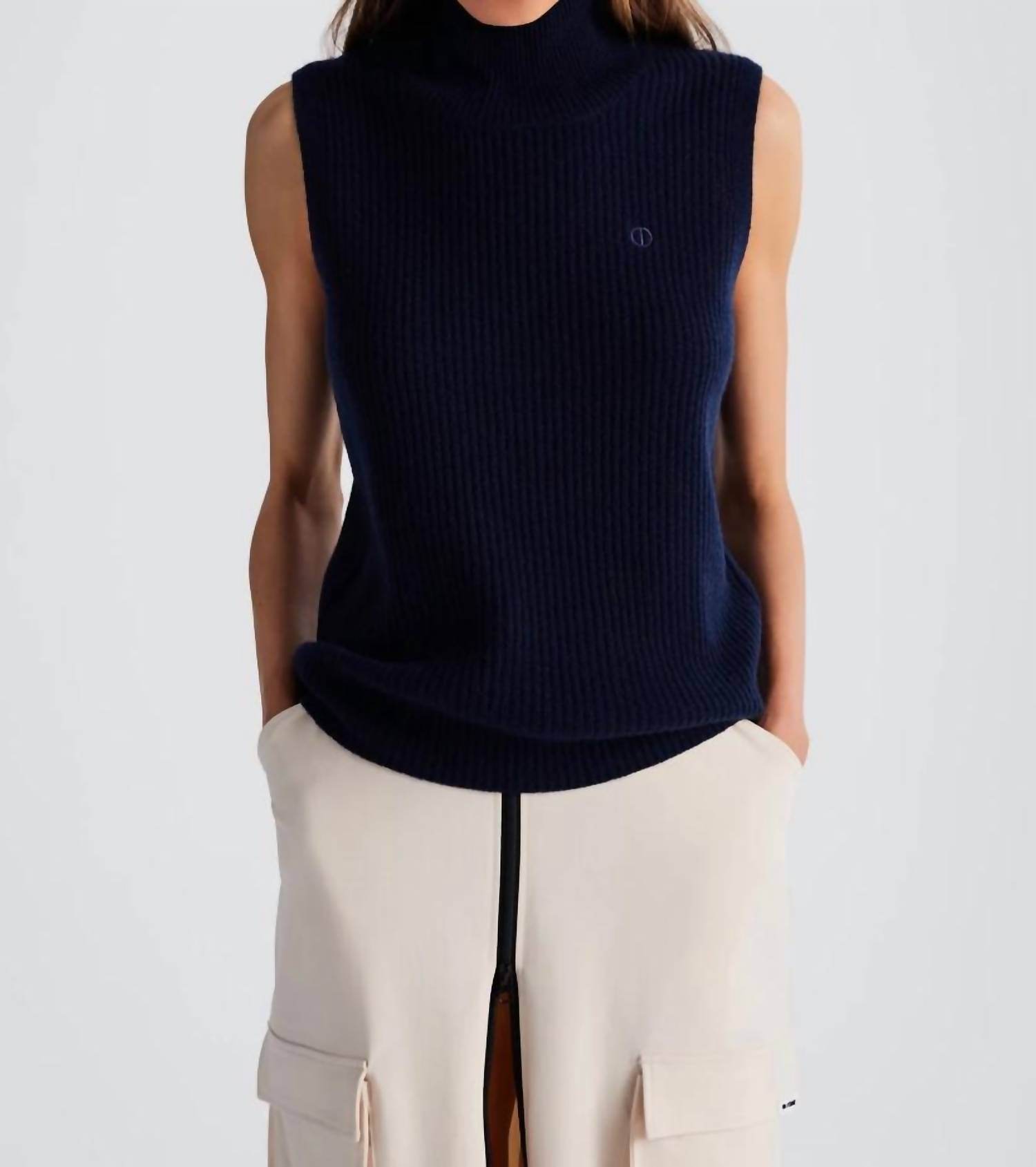 IN/ONE - Nola Cashmere Sleeveless Turtleneck - Rack Hunt -