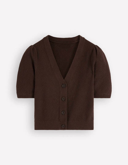 Hayley Cotton V-neck Cardigan