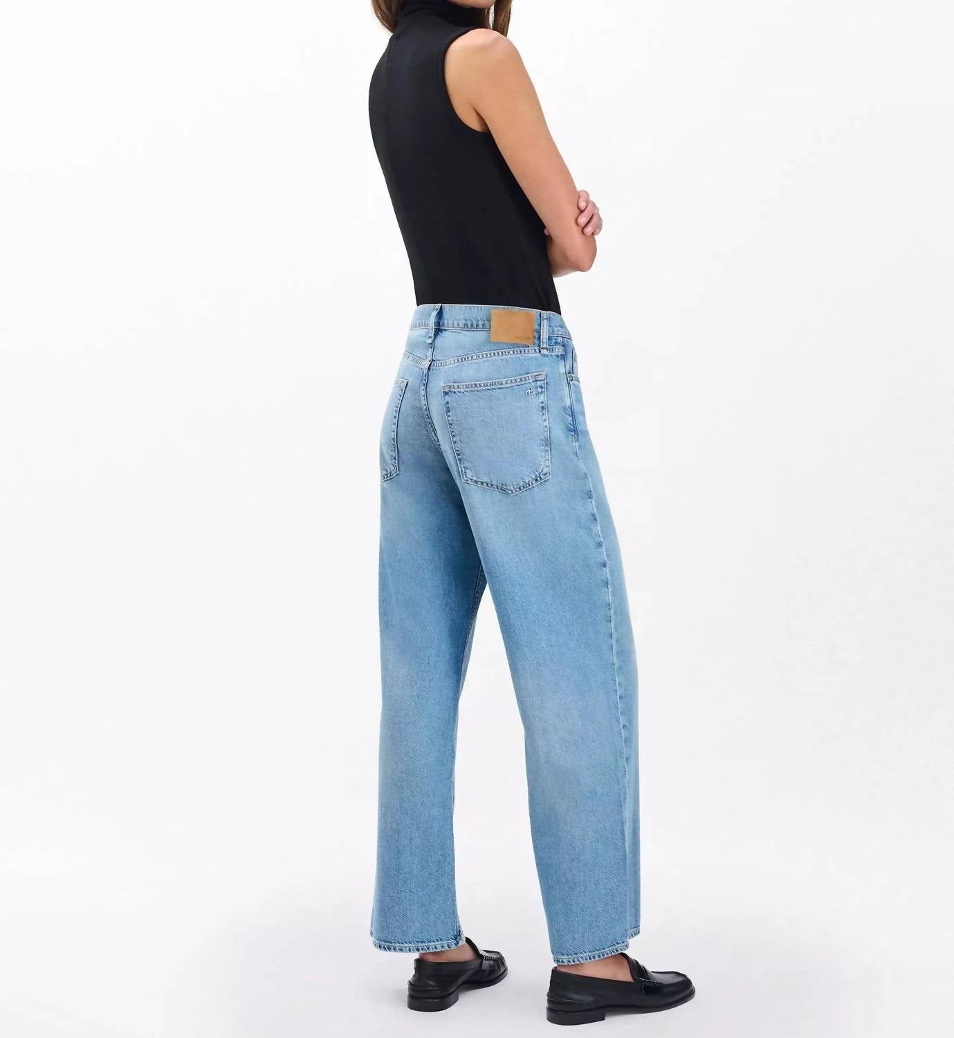 Saige Ankle Relaxed Straight Jeans