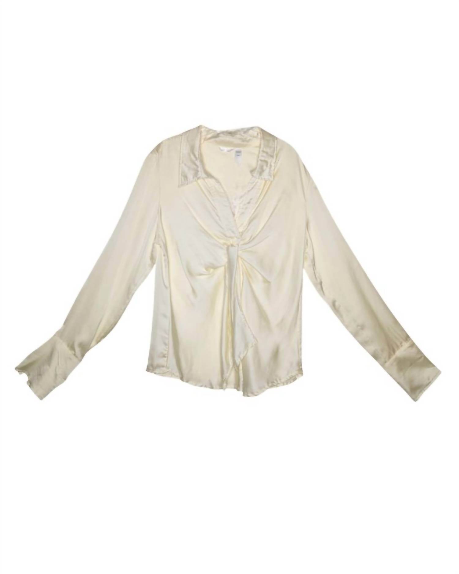 Kaktus - Women's Front Tie Dress Shirt - Rack Hunt -