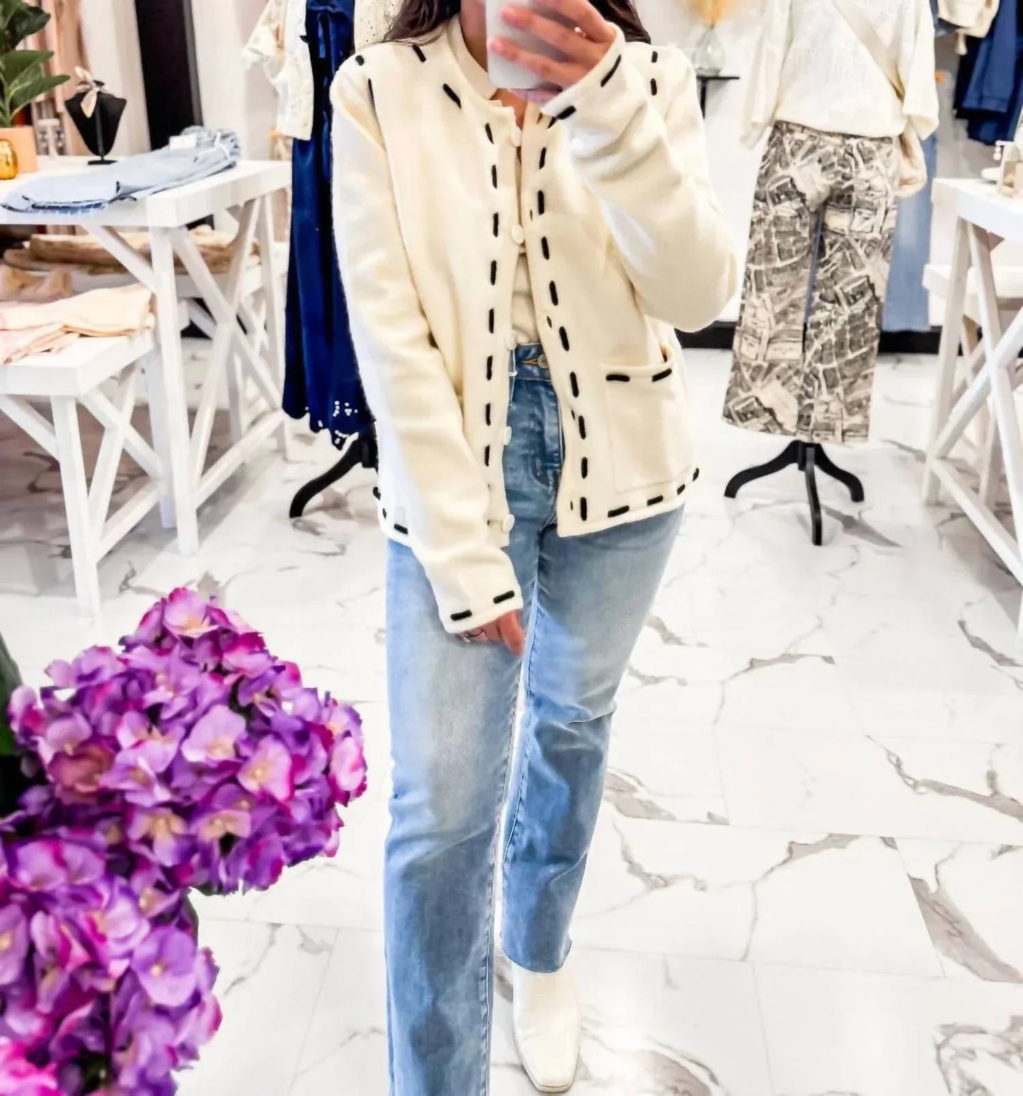 Sunday Edition - Women's Birch Hollow Button Up Cardigan - Rack Hunt