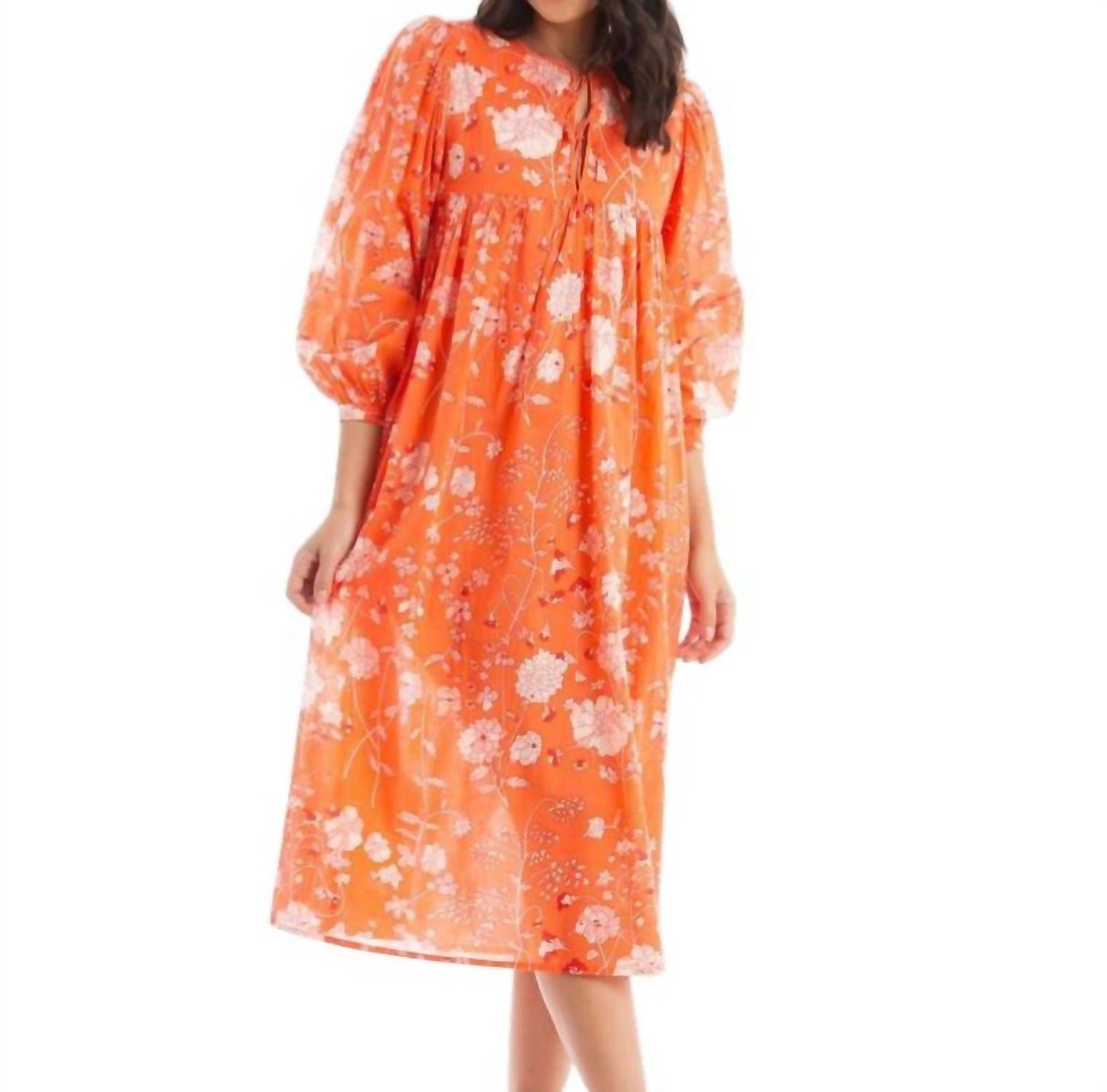 Hamsa Garden Midi Dress