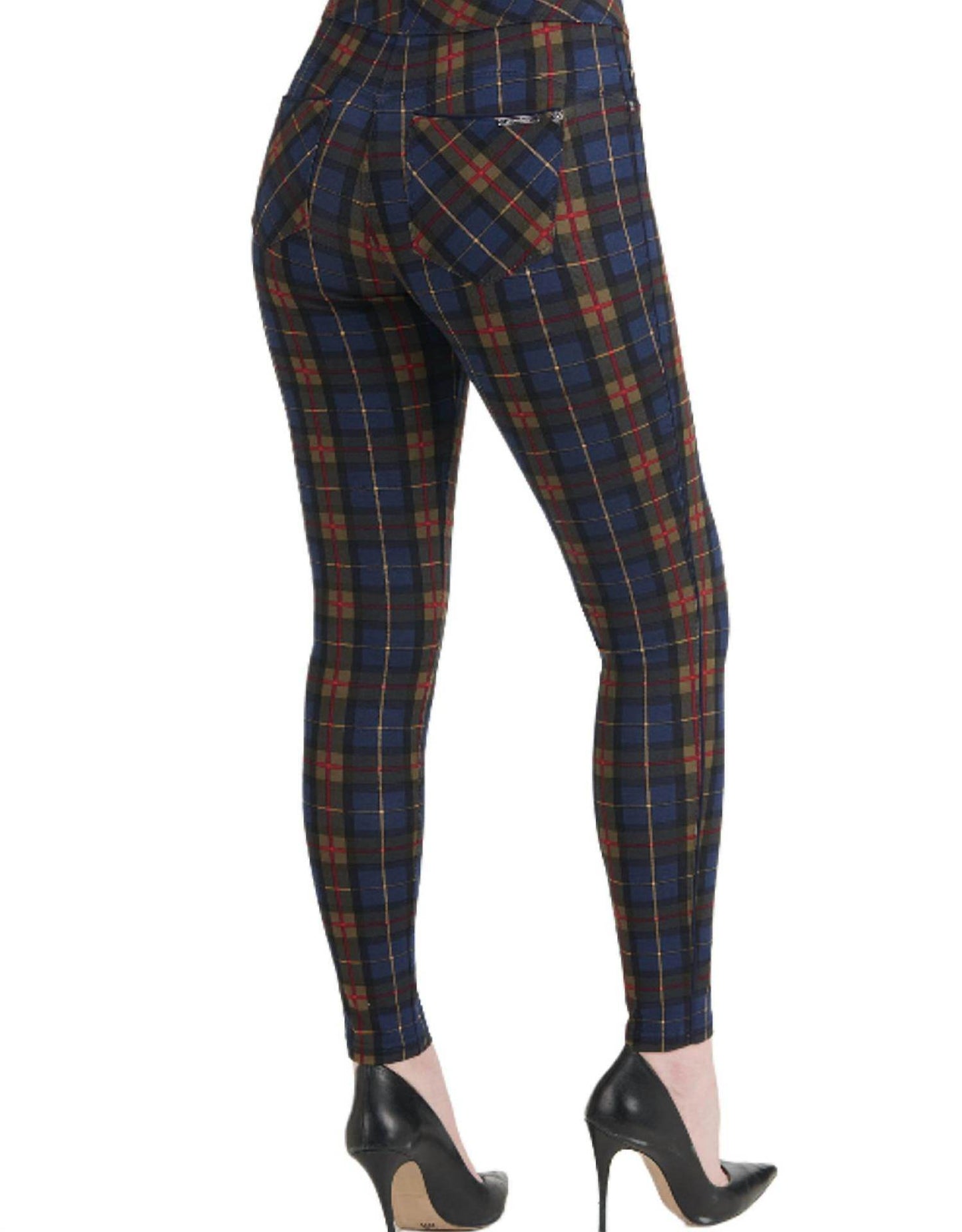 Peter Nygard - Luxe Plaid Piped Jegging - Rack Hunt -