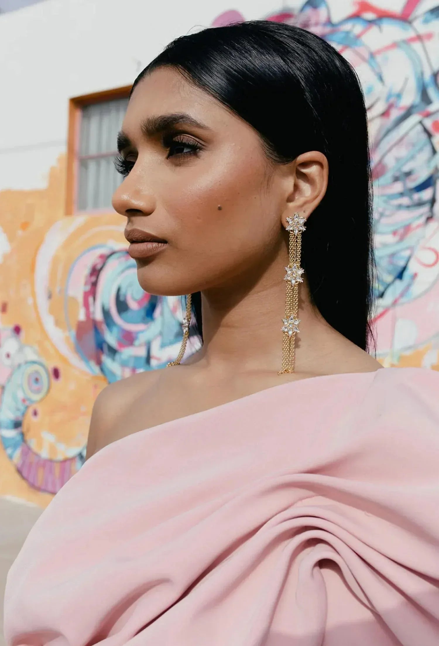 Sangaah Jewelry - Jasmine Shoulder Duster Earrings - Rack Hunt