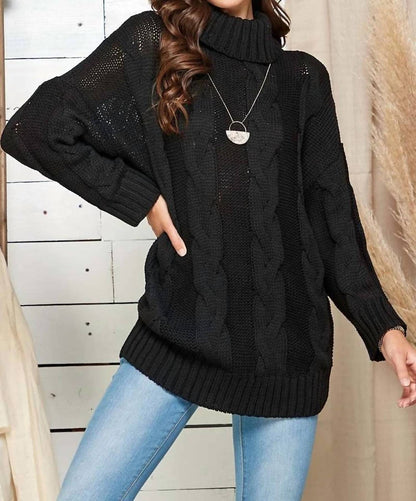 Oversized Turtle Neck Pullover