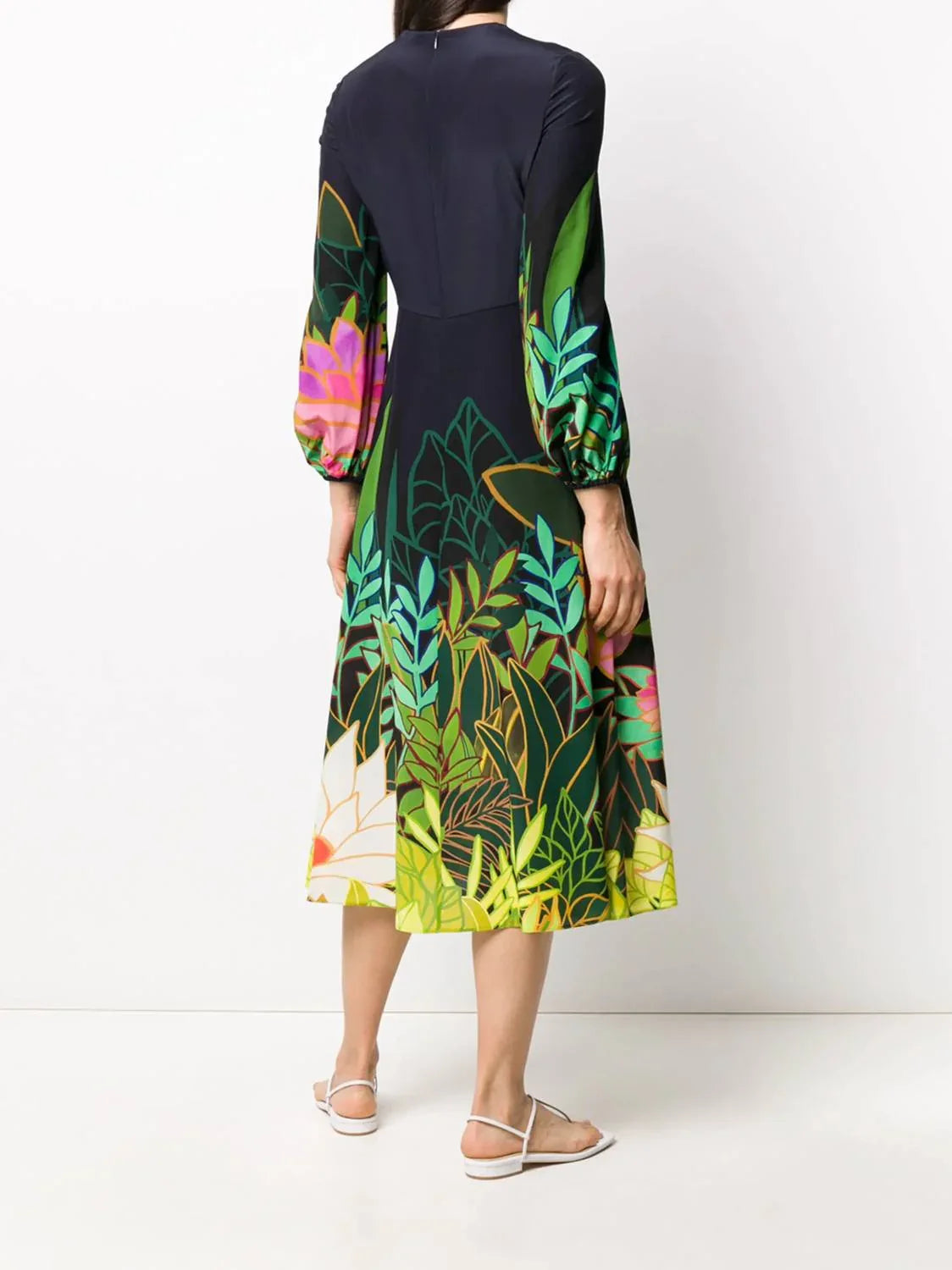 Valentino - Panther In The Jungle Midi Dress - side view - Rack Hunt