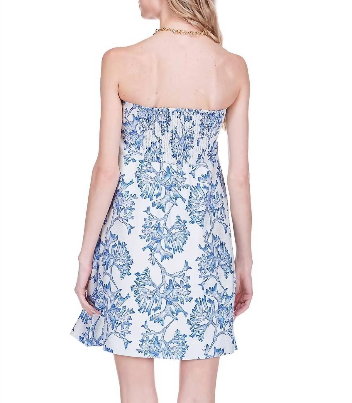 Strapless A-line Mini Dress