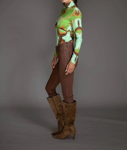 Nuvula - Long Sleeve Turtleneck Bodysuit - Rack Hunt