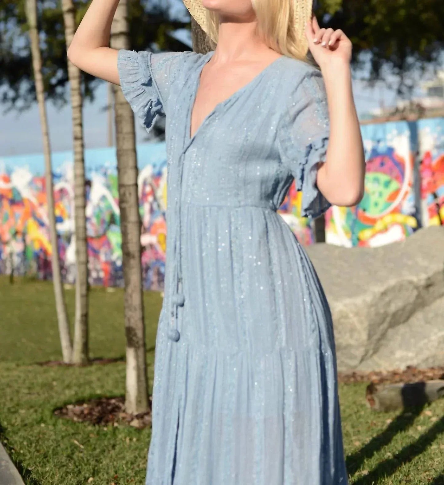Tarifa Soul - Periwinkle Shimmer Dress - Rack Hunt