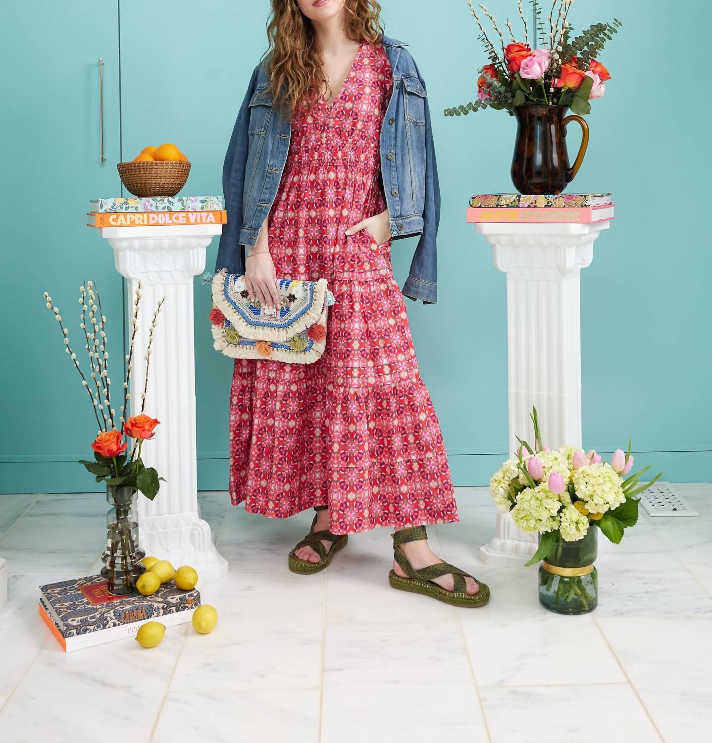 BROOKS AVENUE - Poppy Deep V Maxi Dress - Rack Hunt