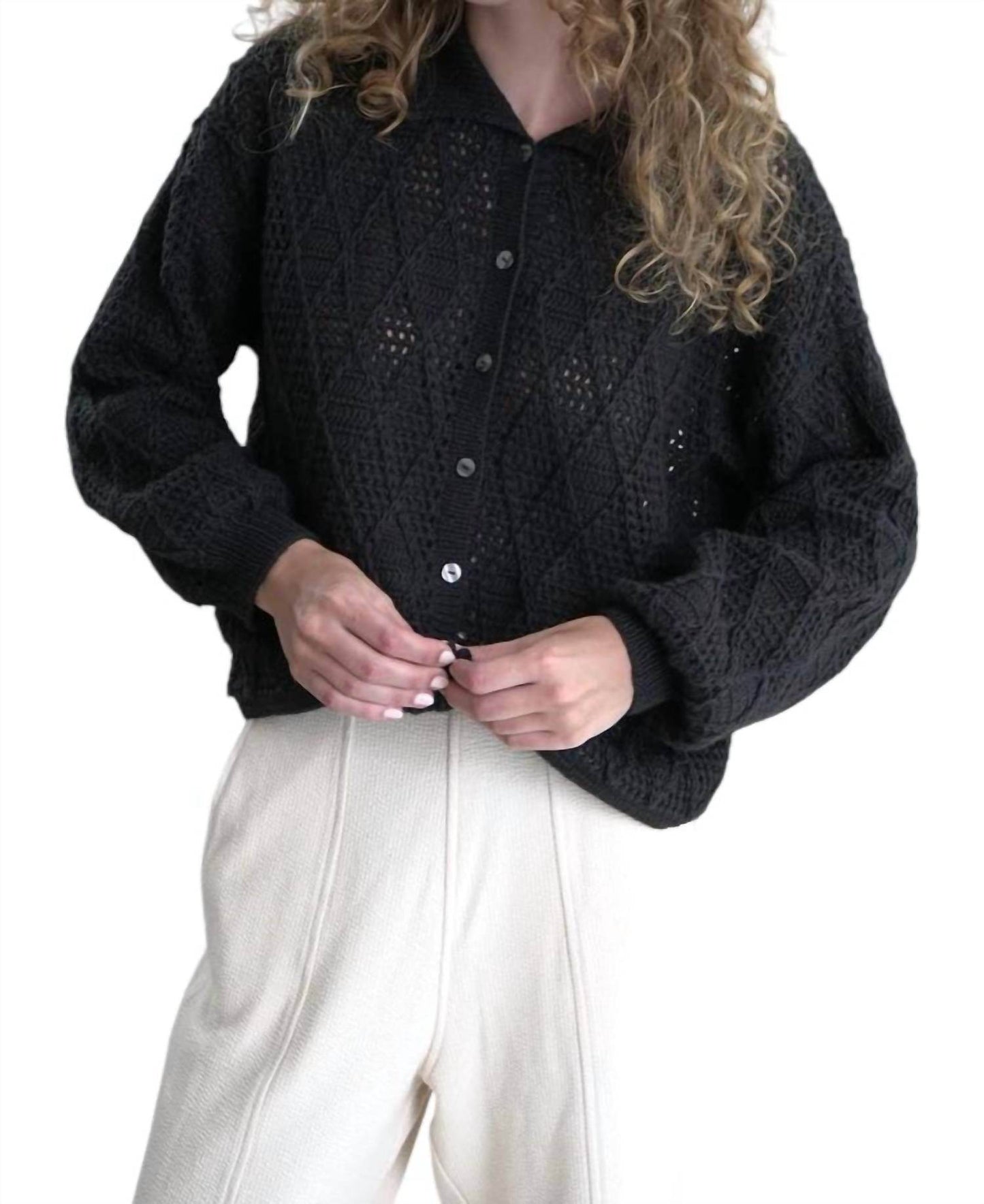 Proche Studios - Argyle Polo Cardigan - Rack Hunt -