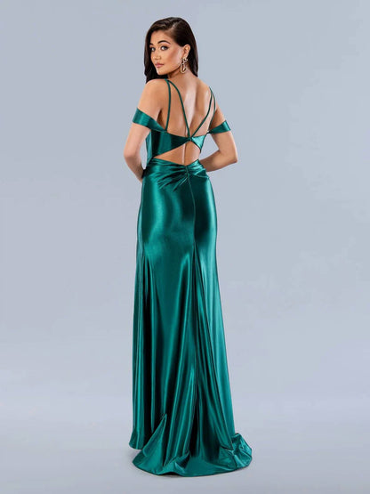 Long Fitted Formal Prom Dress