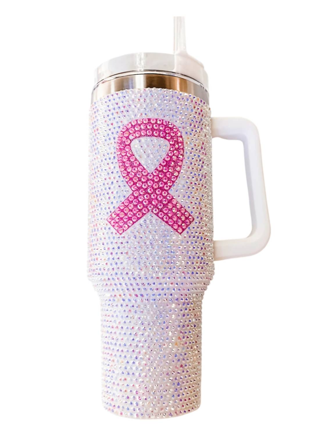 Sparkly Rhinestone Embellished Tumbler - 40oz