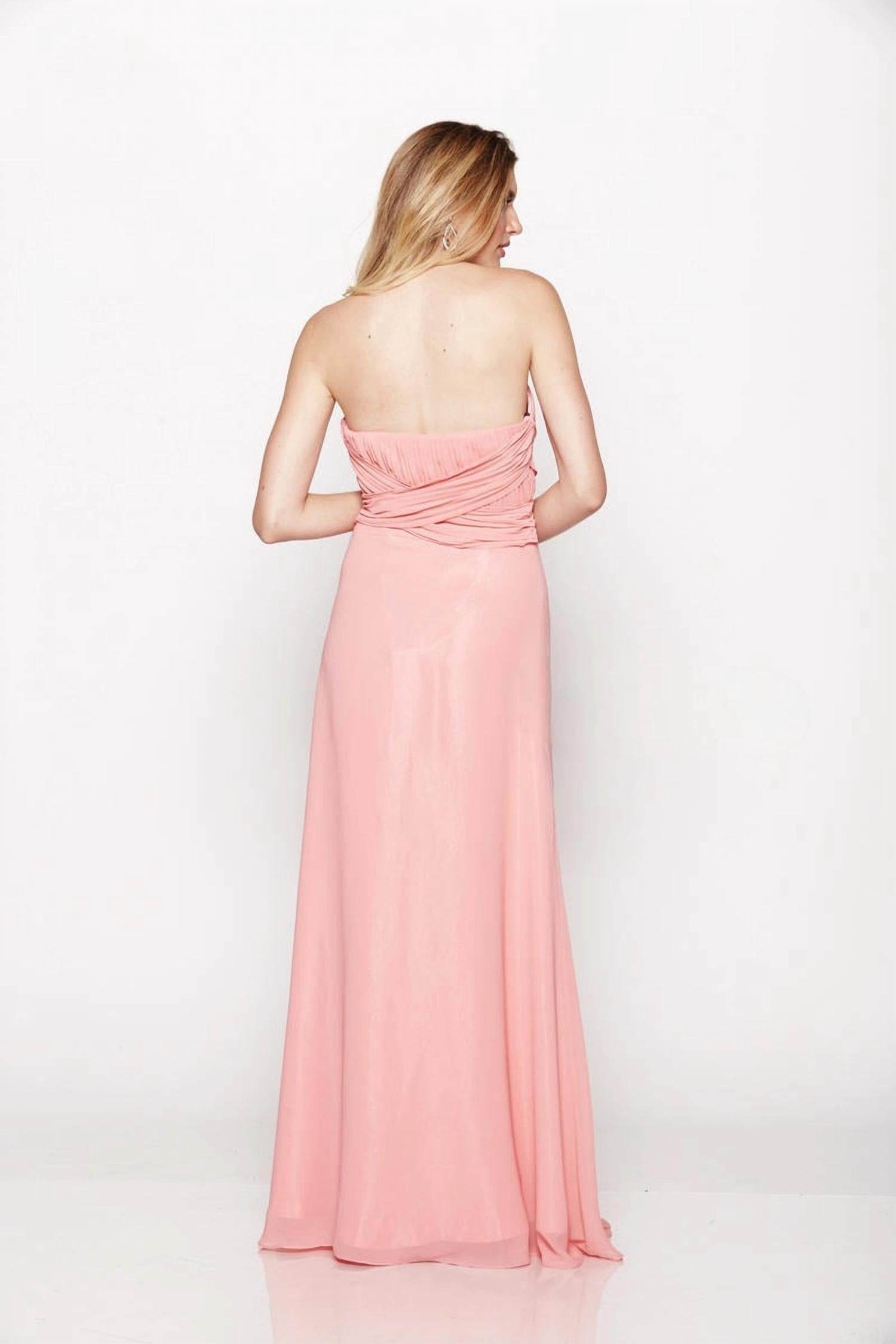 Milano Formals - Serenity Drape Strapless Gown - Rack Hunt -
