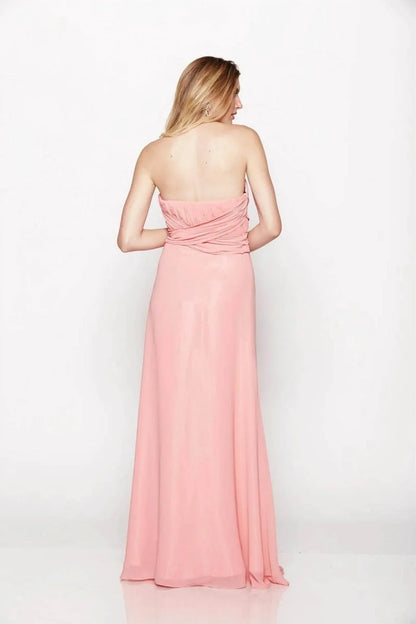 Milano Formals - Serenity Drape Strapless Gown - Rack Hunt