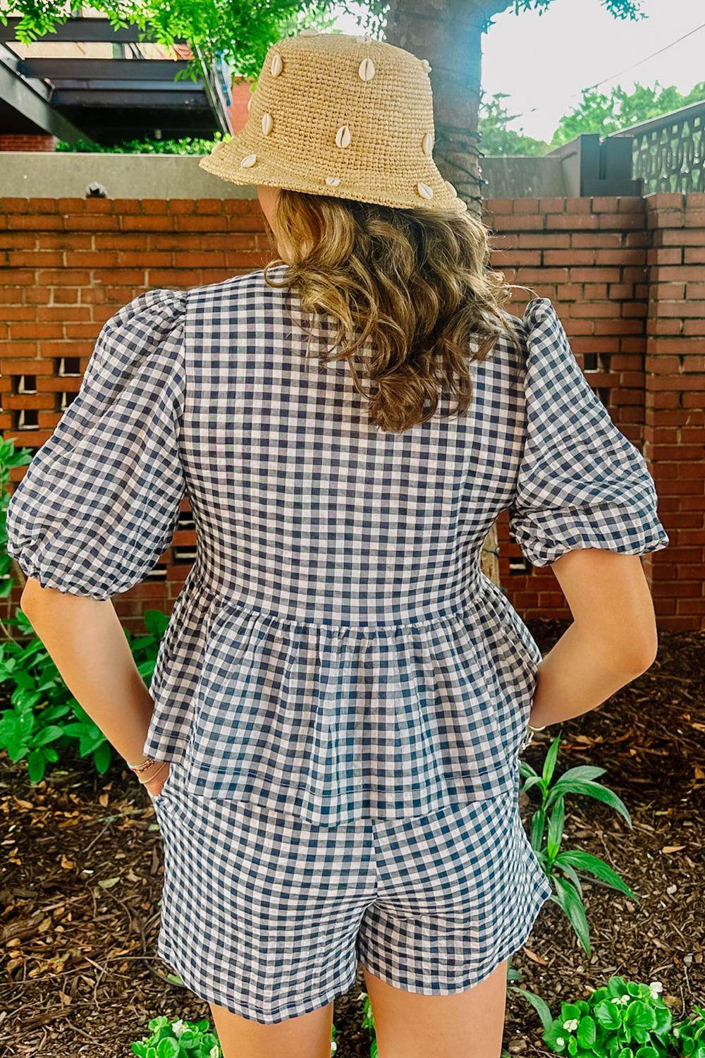 Lilbelle by Lilbelle - Chatham Gingham Tie Blouse - Rack Hunt