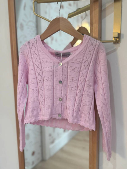 Isabella Bow Knit Tank & Cardigan Set