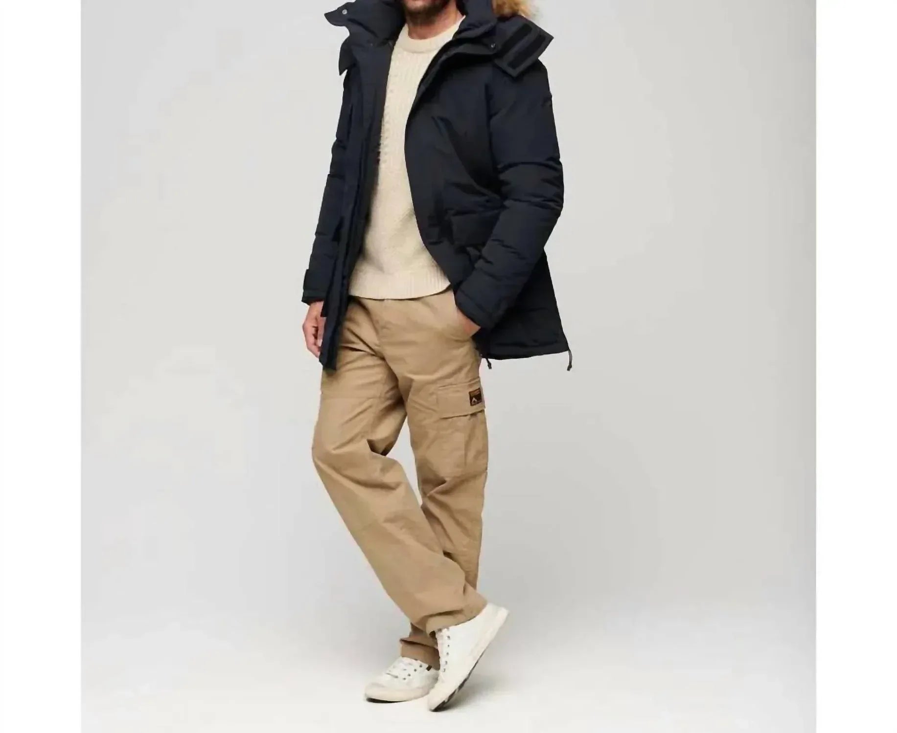 SUPERDRY - Unisex Xpd Everest Parka Hooded Insulated Full Zip Coat - Rack Hunt