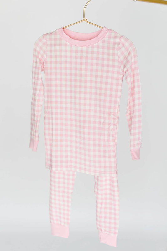 Kids' Gingham Two Piece Set