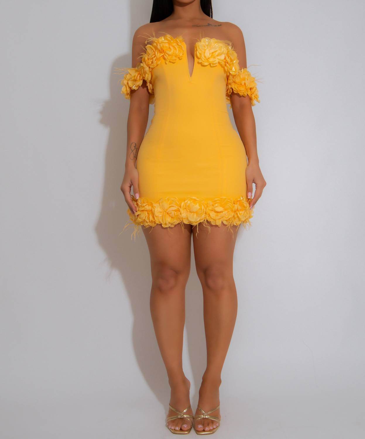 Diva - Petal Provocateur Floral Mini Dress - Rack Hunt -