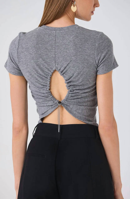 Imani Ruched Back Tee
