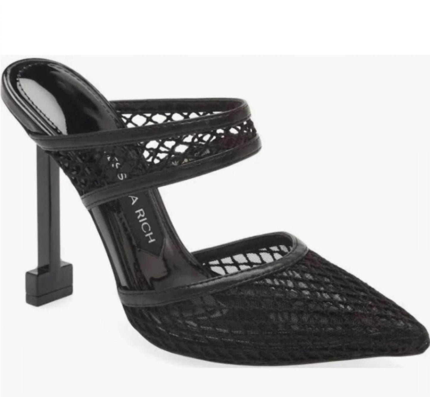 Jessica Rich - Women's Ysabelle Fishnet Pointed Toe Heels - Rack Hunt -