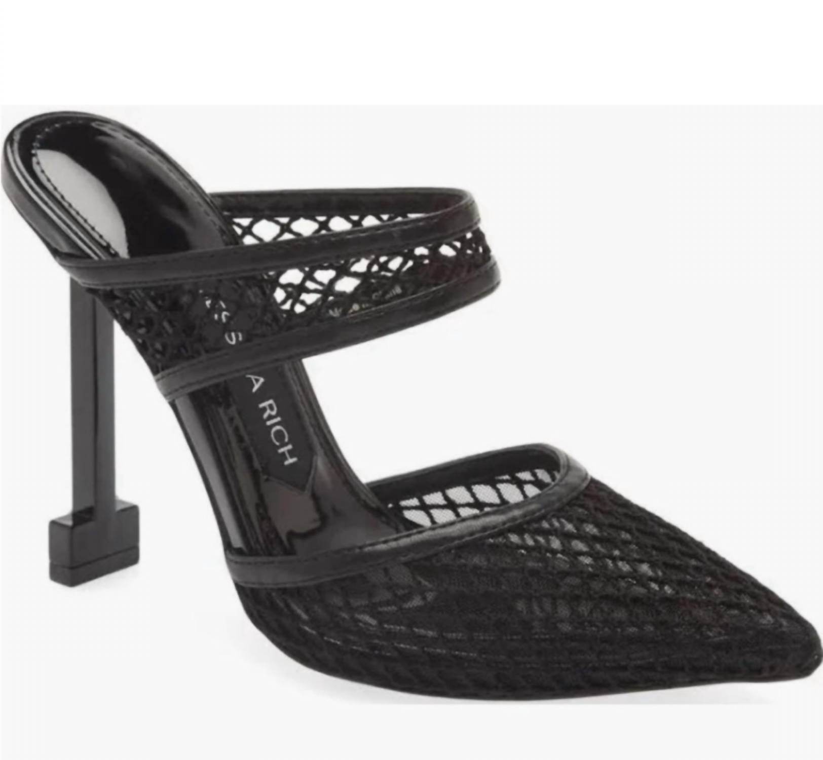 Jessica Rich - Women's Ysabelle Fishnet Pointed Toe Heels - Rack Hunt -