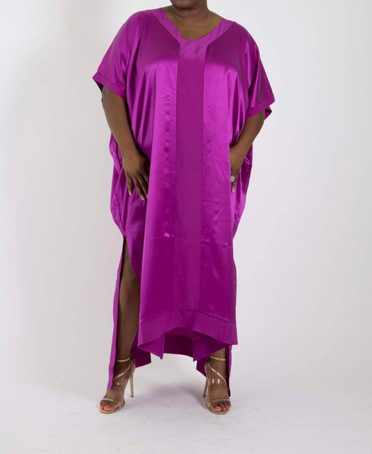 Sante Grace - Muse Italian Silk Charmeuse Caftan Dress - Rack Hunt -
