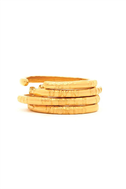 Women's Molw Script Cuff Bracelet
