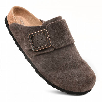 Women's Atlas Leather Clog With Buckle