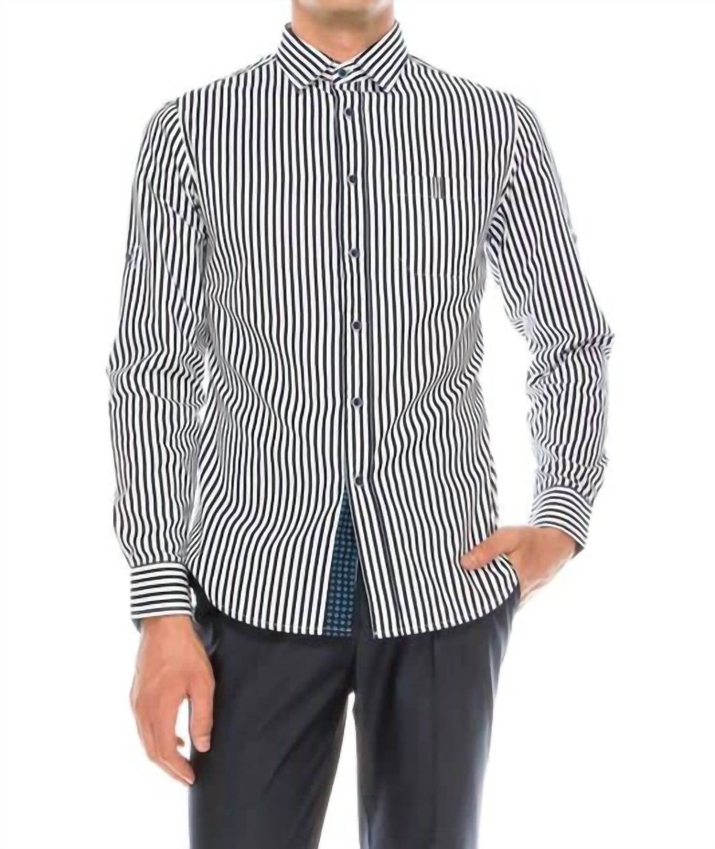 Bizzo Men - Striped Button Up Shirt - Rack Hunt -