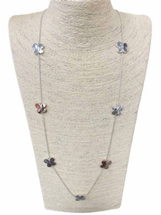 Women's Flower Design Long Necklace