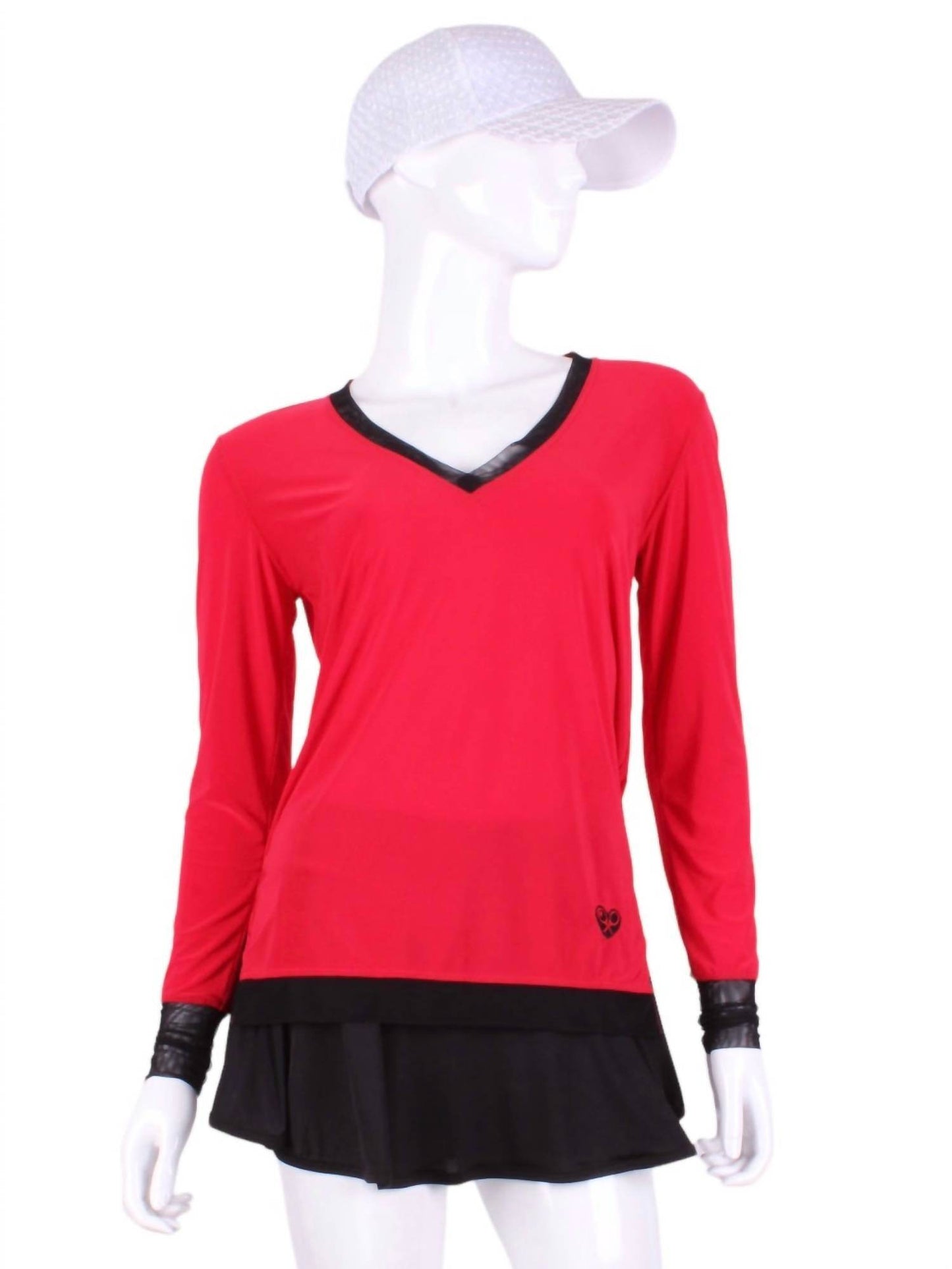 Love Love Tennis - Women's Long Sleeve Very Vee Tee - Rack Hunt