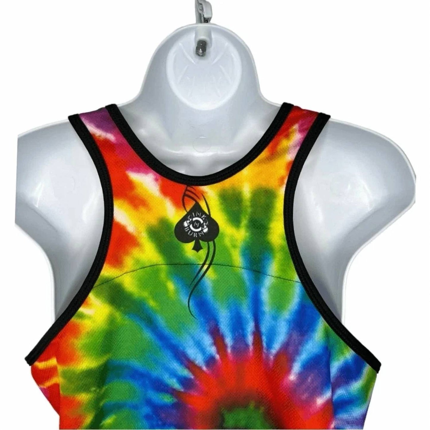 Women's Run Of Die Tie Dye Sunflower Singlet