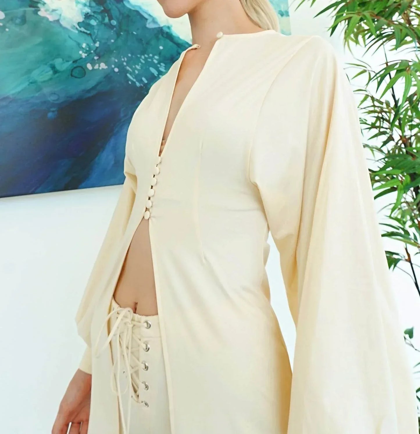 Koy & Victoria - Ify Long Sleeve Duster - Rack Hunt