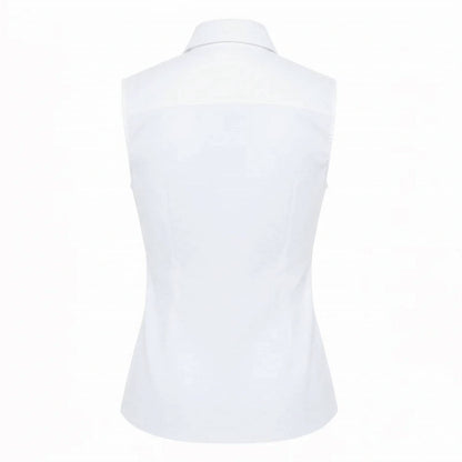 Annie Sleeveless Button Up Shirt
