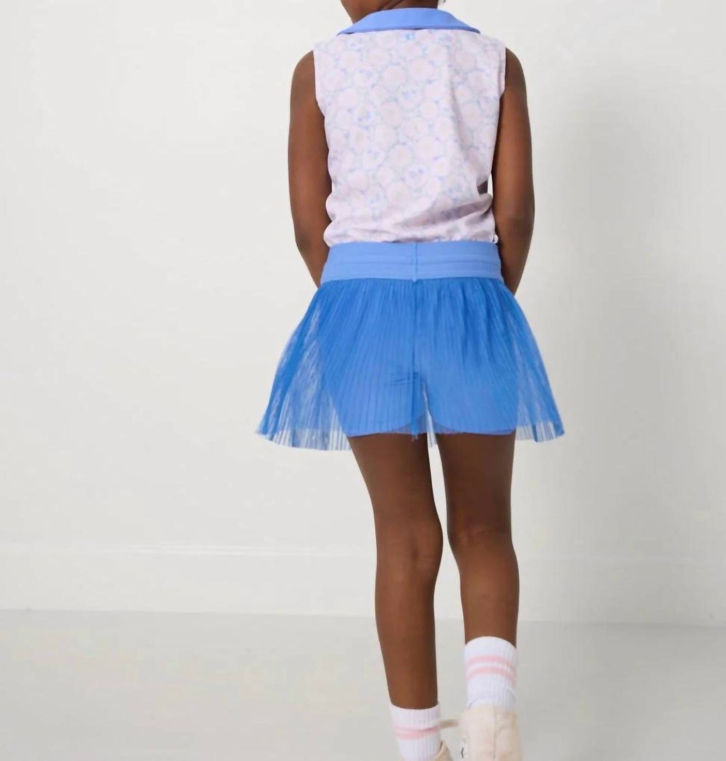 Pleated Tulle Skort