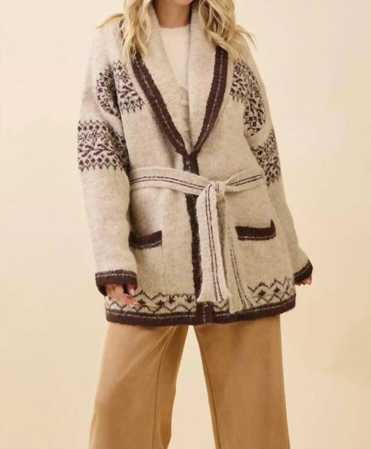 LOVELO - Fuzzy Knit Belted Cardigan - Rack Hunt