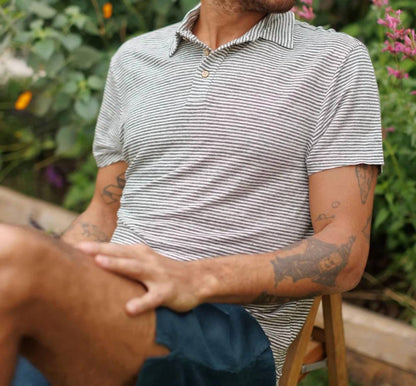 Men's Knit Short Sleeve Polo