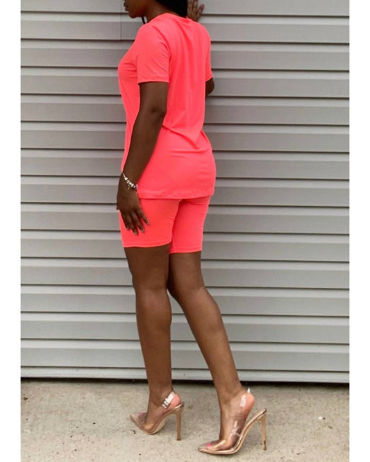 Daytime Royal Short Set