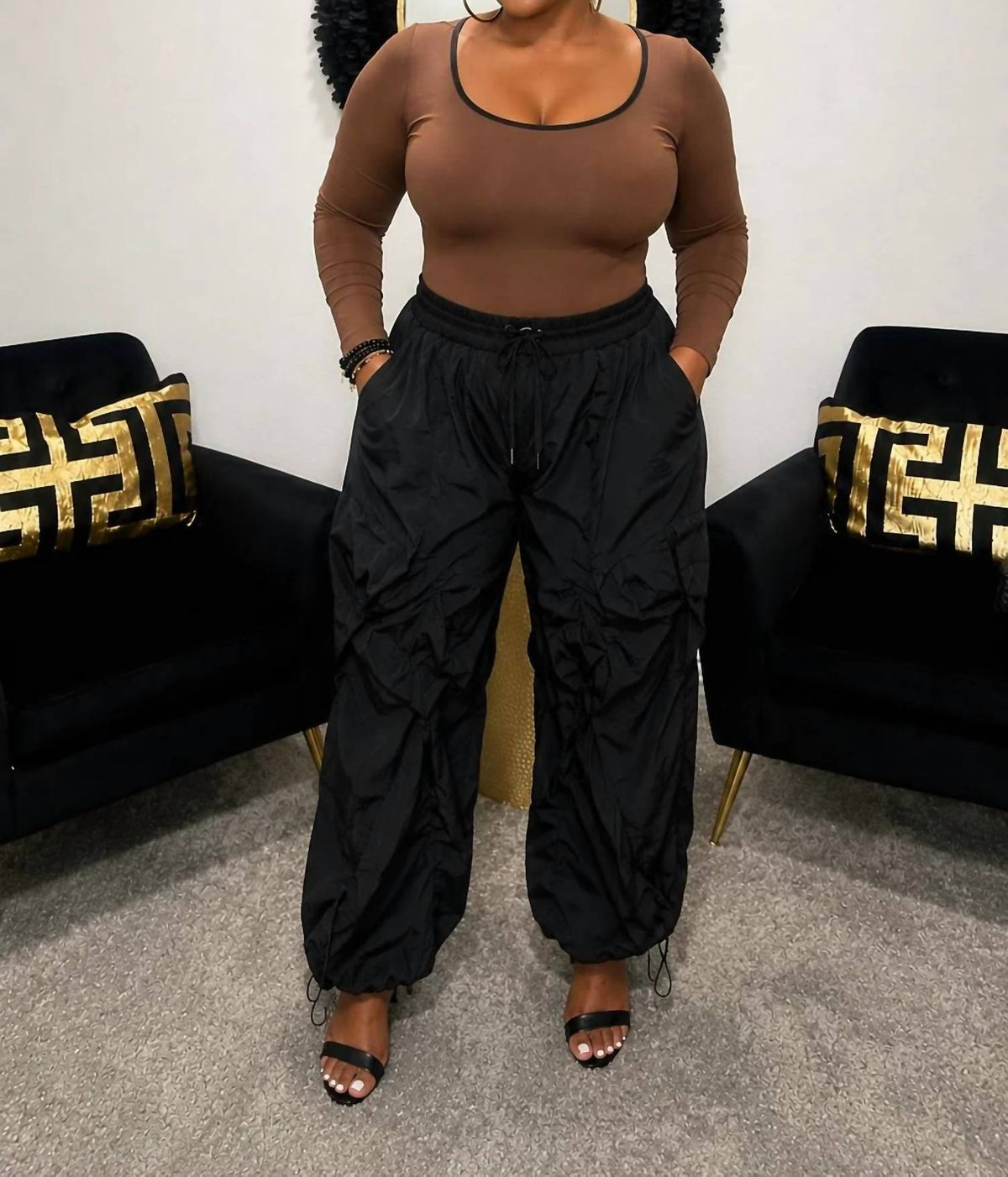 Frill And Flare Pants - Plus Size