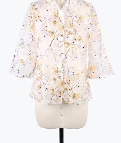 Floral Embroidered Jacket