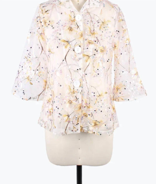 Floral Embroidered Jacket