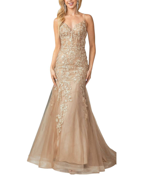 Sleeveless Trumpet Prom Dress