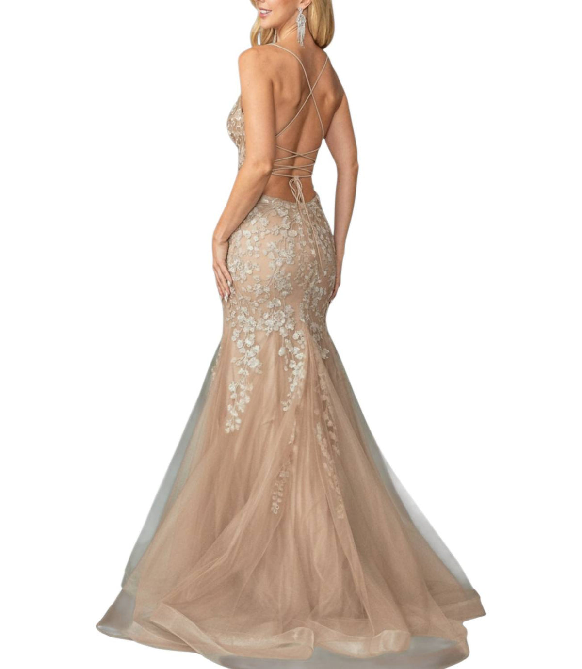 Sleeveless Trumpet Prom Dress
